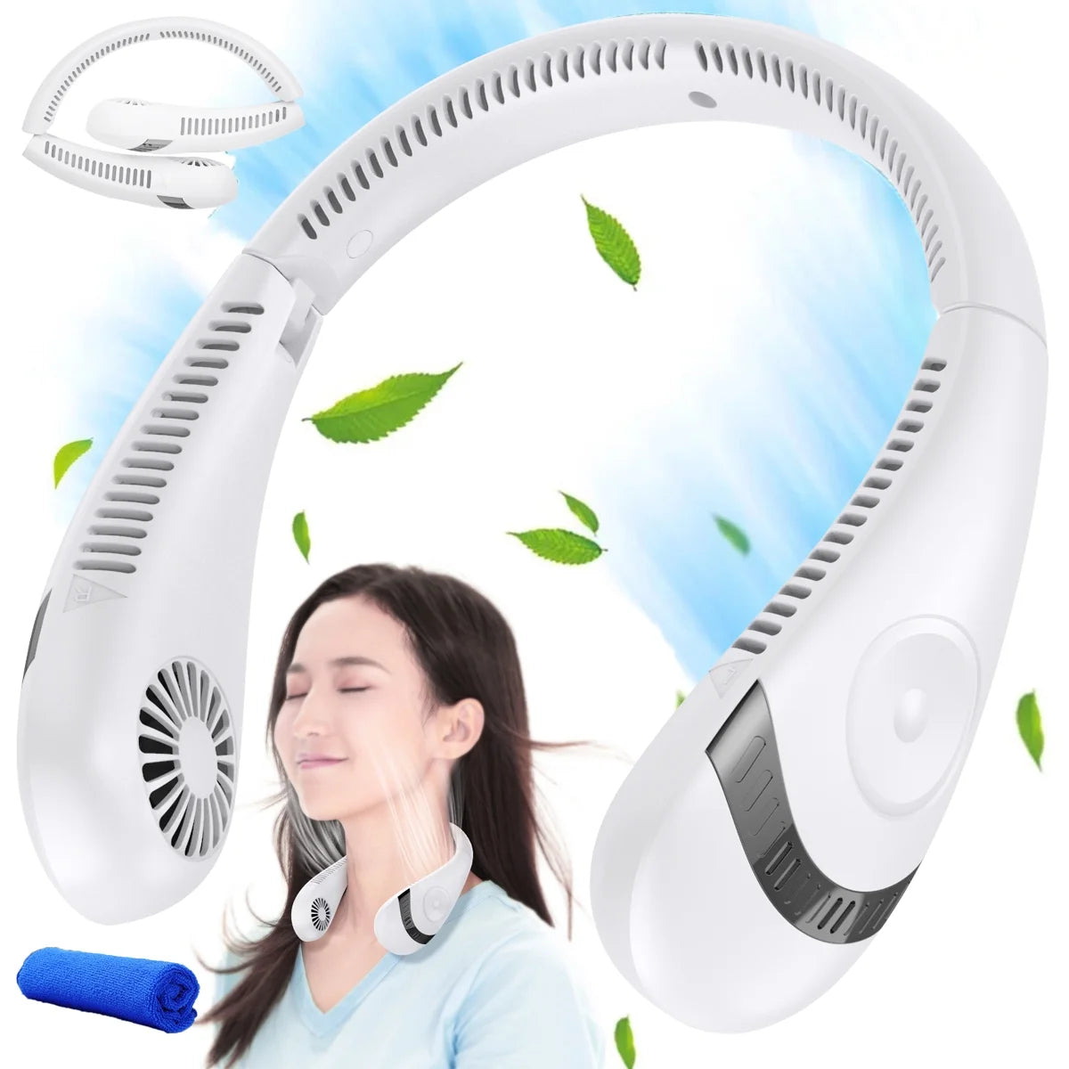 InstaRelief-Foldable Bladeless Neck Fan – 5000mAh